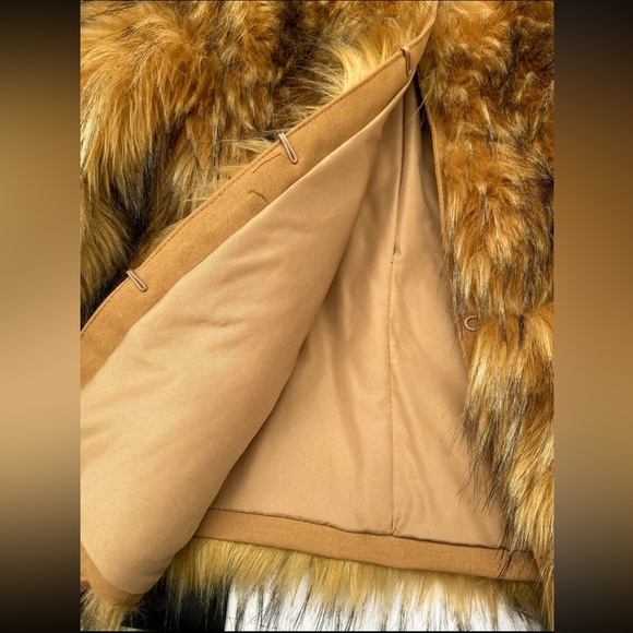 Faux Fur Coat With Hood - Picture 11 of 11
